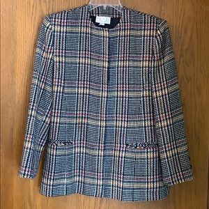 Plaid wool vintage jacket